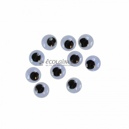 Yeux mobiles 12 mm