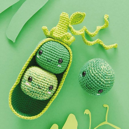 Kit de crochet - Petits pois - Fresh Friends de Ricorumi