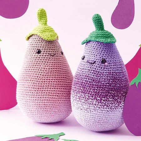 Kit de crochet - Aubergines - Ricorumi