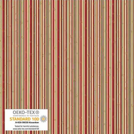 Tissu Noël - Star Sprinkle - Rayures de noël Tissu Noël - Star Sprinkle - Rayures de noël