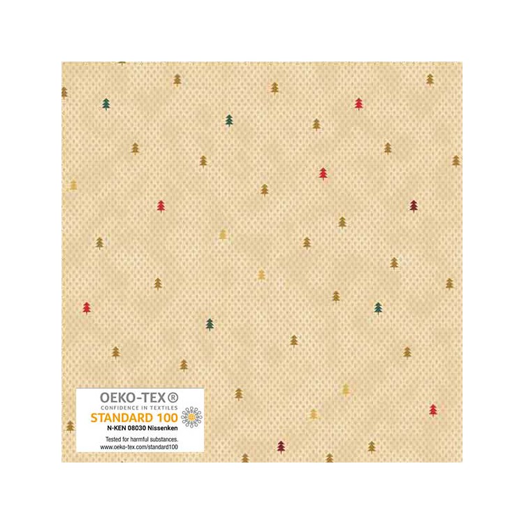 Tissu Noël - Star Sprinkle - Sapin de  noël multicolore