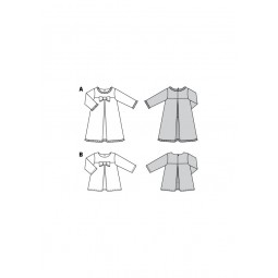 Patron Burda 9252 - Robe, blouse évasée