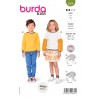 Patron Burda 9254 - Sweat à bordures contrastantes
