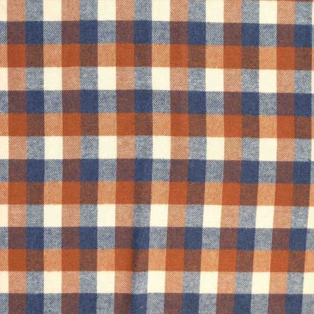 Tissu Katia fabrics - Tissu recycled - Vichy tricolor rust