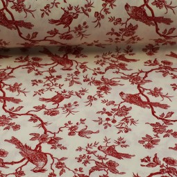 Tissu coton - Mini mésange