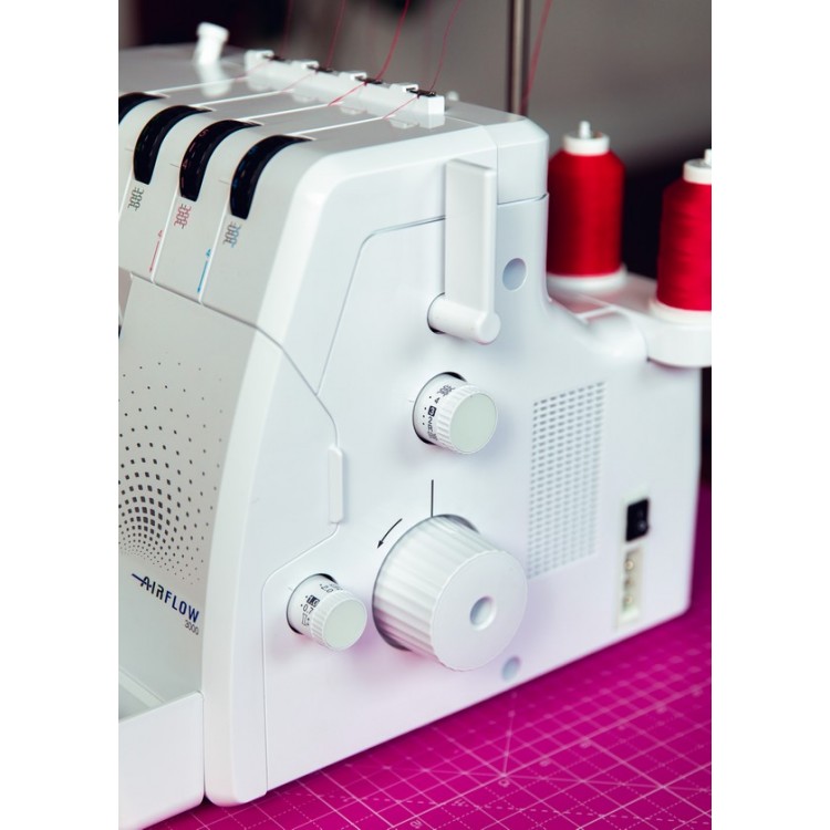 Surjeteuse Brother Airflow 3000, enfilage à air automatique Écolaines — free download
