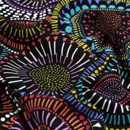 Tissu coton enduit - Tsigane multicolore