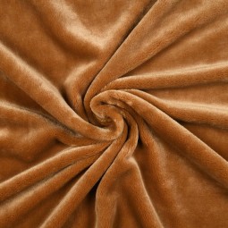 Tissu polaire doudou - Camel