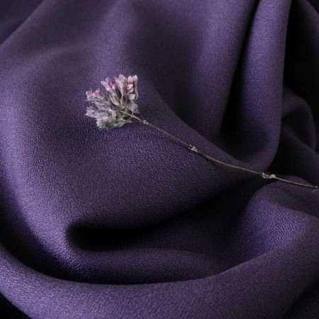 Tissu Églantine et zoé - Crêpe de viscose - Violet uni