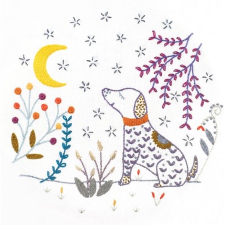 Kit de broderie - Max dans la lune Kit de broderie - Max dans la lune