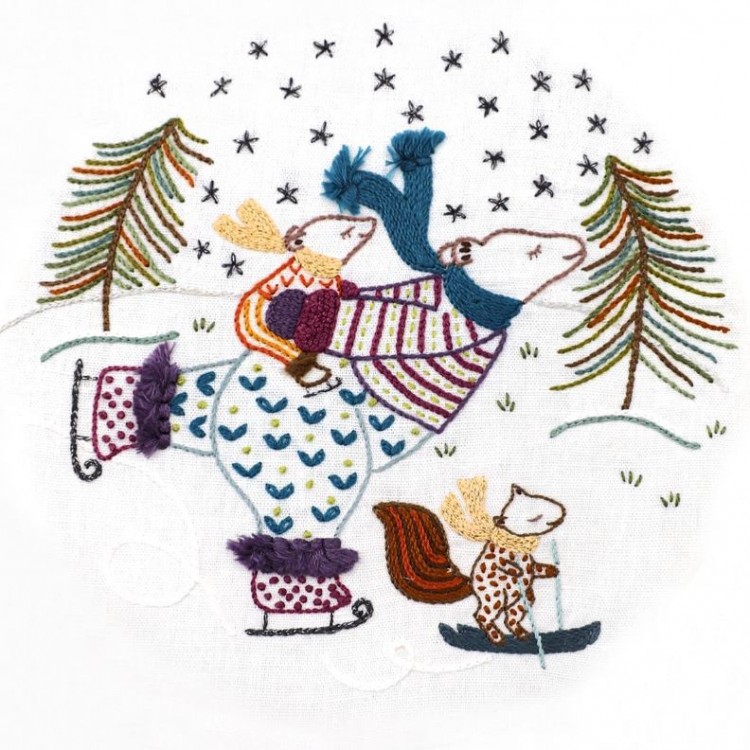 Kit de broderie - Vive la glisse