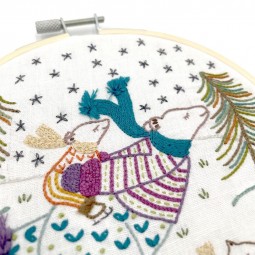 Kit de broderie - Vive la glisse