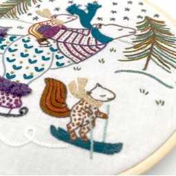 Kit de broderie - Vive la glisse