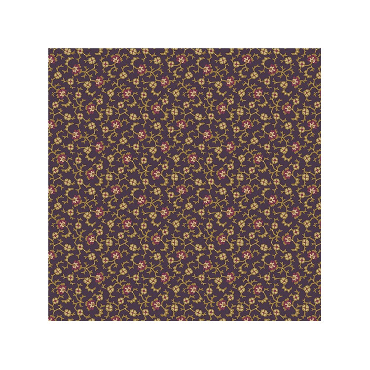 Tissu Renée Nanneman - Everlasting - brambles  red plume