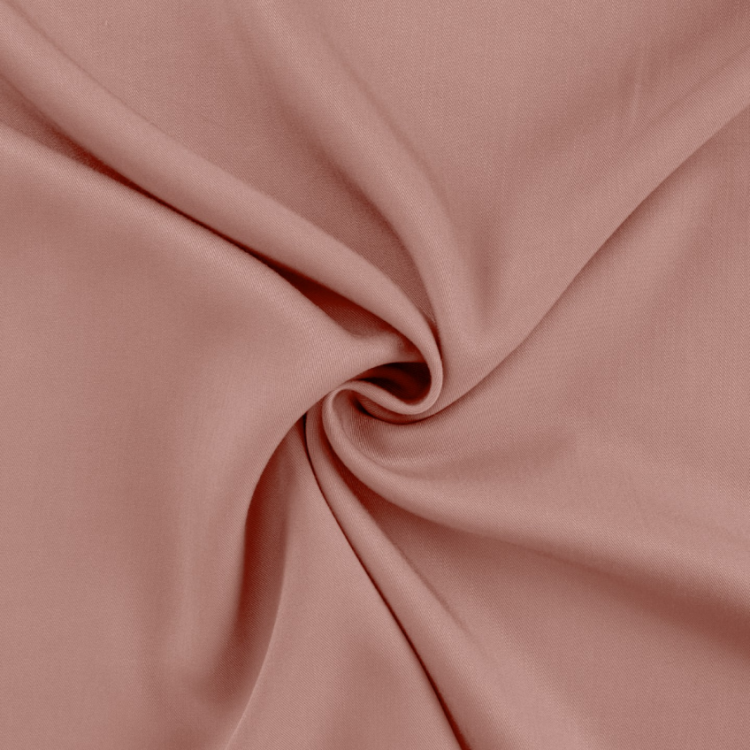 Tissu Twill Viscose - Rose poudré