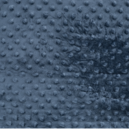 Tissu minky - Dots bleu jean