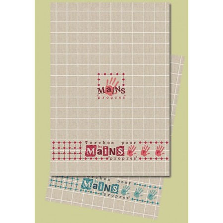 Fiche de broderie : Idée pour torchon pour les mains Fiche de broderie : Idée pour torchon pour les mains