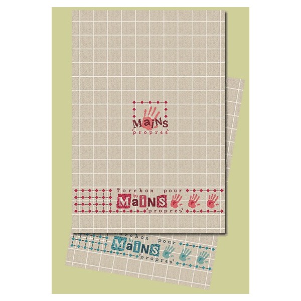 Fiche de broderie : Idée pour torchon pour les mains