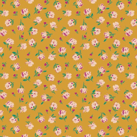 Art Gallery Fabrics - The flower society - Gentle rosebuds solar