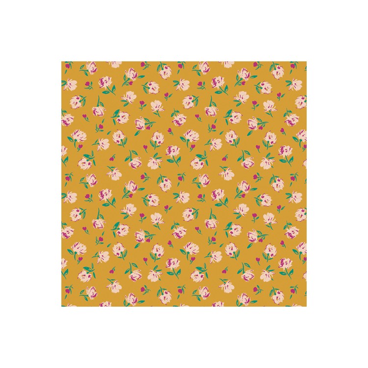 Art Gallery Fabrics - The flower society - Gentle rosebuds solar