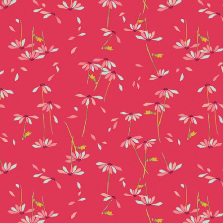 Art Gallery Fabrics - Abloom fusion - He loves me abloom