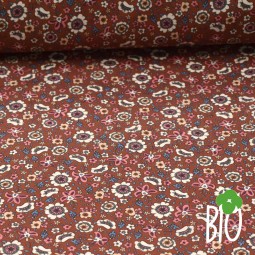 Tissu Voile de coton bio - Fleurie Hariette