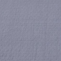 Tissu Double gaze texturée - Bleu