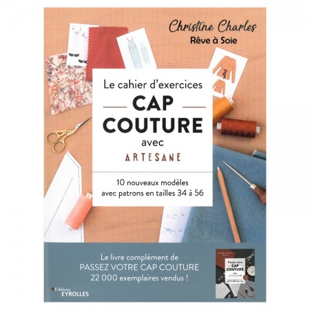 Livre : Le cahier d'exercices CAP couture avec Artesane
