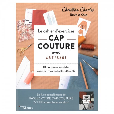 Livre : Le cahier d'exercices CAP couture avec Artesane Livre : Le cahier d'exercices CAP couture avec Artesane