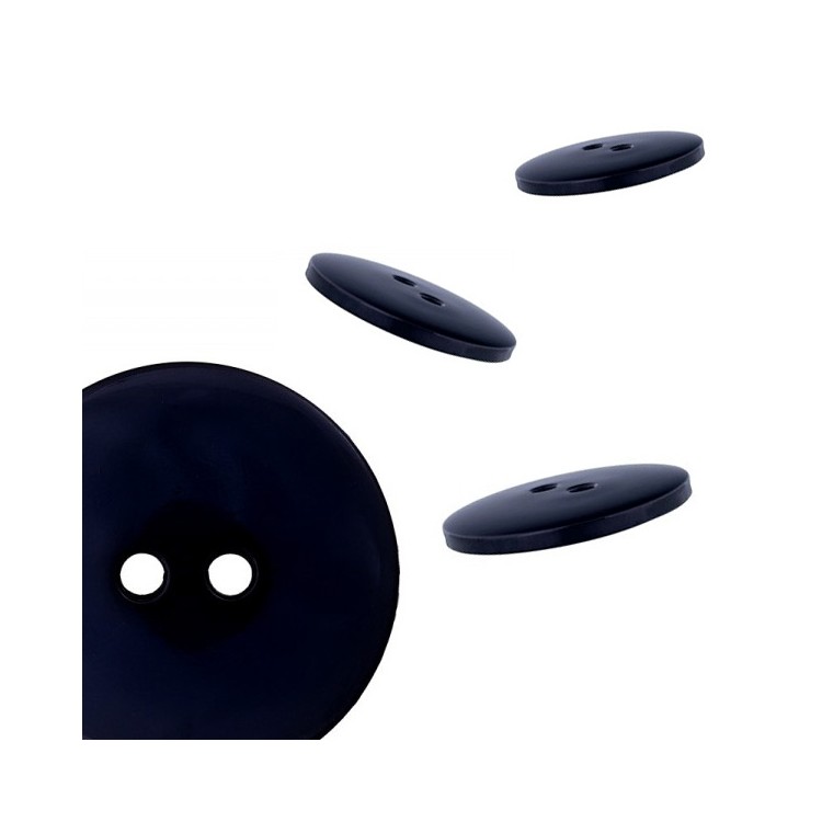 Bouton basique marine 2 trous - 4 tailles