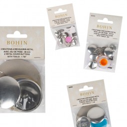 Boutons à recouvrir métal bohin