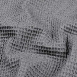Tissu nid d'abeille - Gris