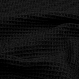 Tissu nid d'abeille - Noir