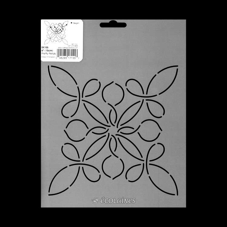 Stencil de patchwork - Pretty Petals