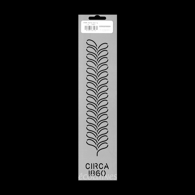 Stencil de patchwork - Feather sashing
