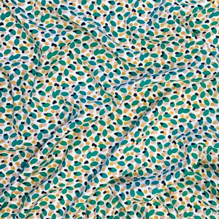 Tissu viscose - Konogo blanc tonique Tissu viscose - Konogo blanc tonique