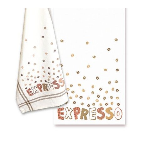 Fiche de broderie Lilipoints - Torchon - Expresso