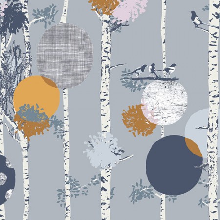 Art Gallery Fabrics - The season of tribute - Stamped grove Four