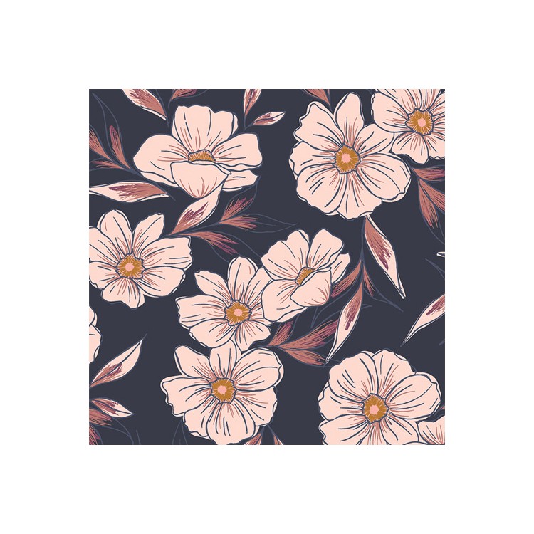 Art Gallery Fabrics - Dusk fusion - Tinted blooms dusk