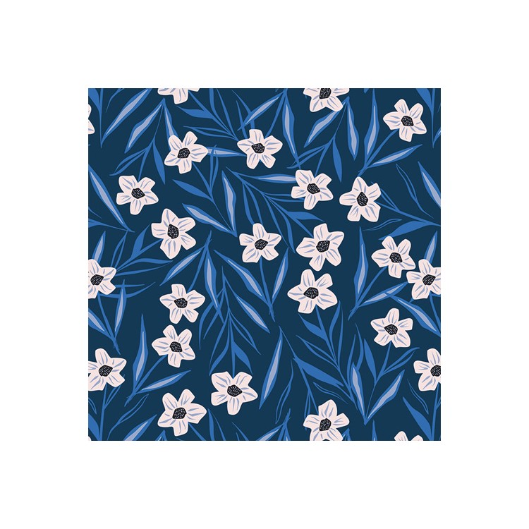 Art Gallery Fabrics - Periwinkles - Periwinkles Everlasting