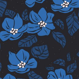 Art Gallery Fabrics - Periwinkles - Watch them bloom
