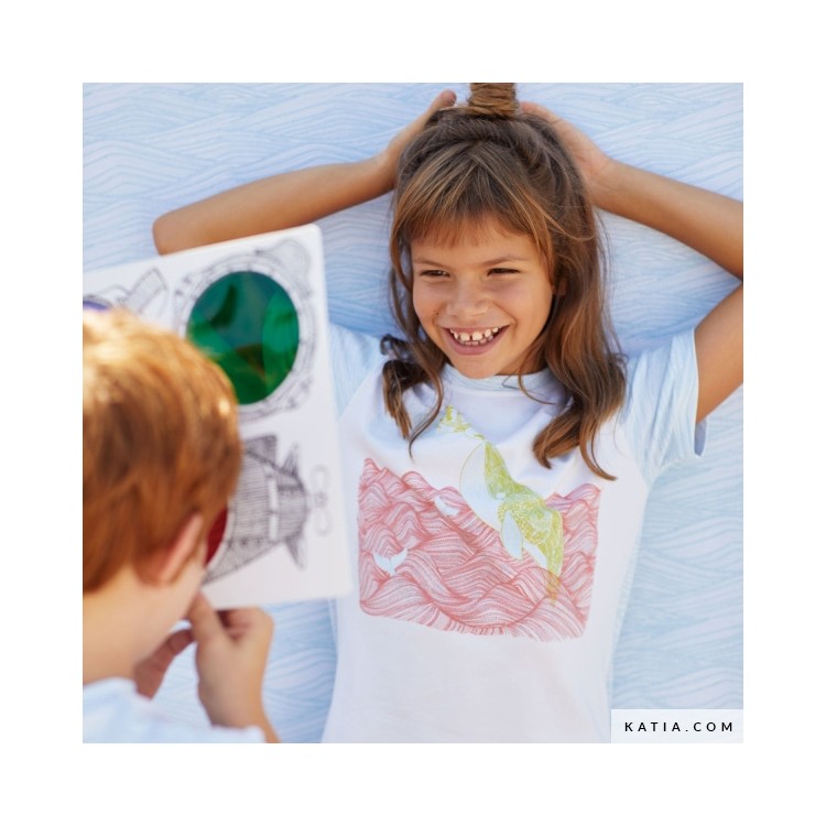 Kit de couture T-shirt Magic glasses 6 Katia Fabric