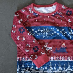 Kit de couture - Sweat rouge de noël