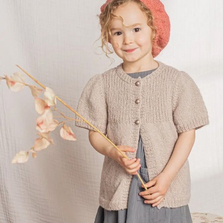 Kit de tricot - Cardigan à manchons - Innocence Kit de tricot - Cardigan à manchons - Innocence