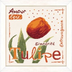 Fiche de broderie Lilipoints : Tulipe