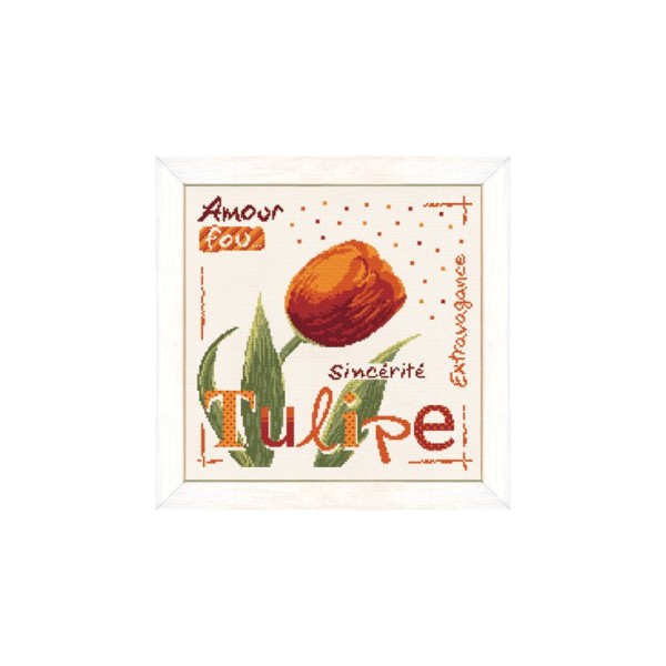 Fiche de broderie Lilipoints : Tulipe