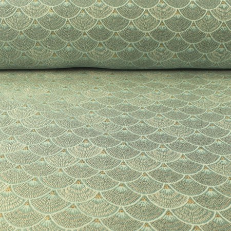 Tissu jacquard - Lucide jade Tissu jacquard - Lucide jade