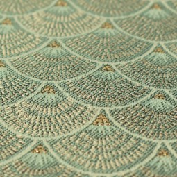 Tissu jacquard - Lucide jade