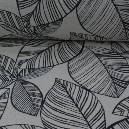 Tissu jacquard - Malia Blanc et noir Tissu jacquard - Malia Blanc et noir