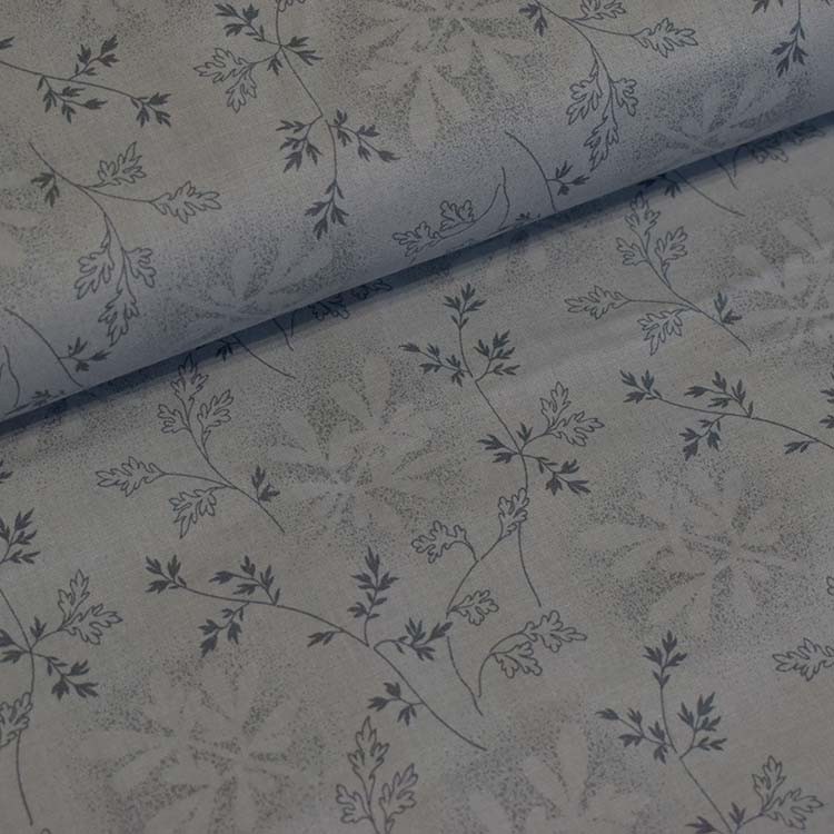 Tissu Yoko Saito - Centenary Collection - Branchage gris vert